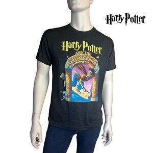 Harry Potter Out of Print T-Shirt Book Themed The Sorcerer's Stone Screen Print